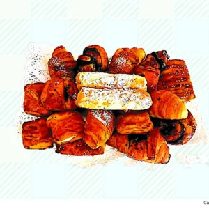 מגש מאפים מתוקים